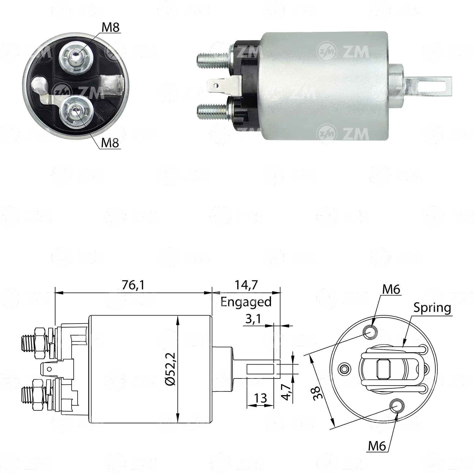 Relé de Partida ZM 582 ZM 582