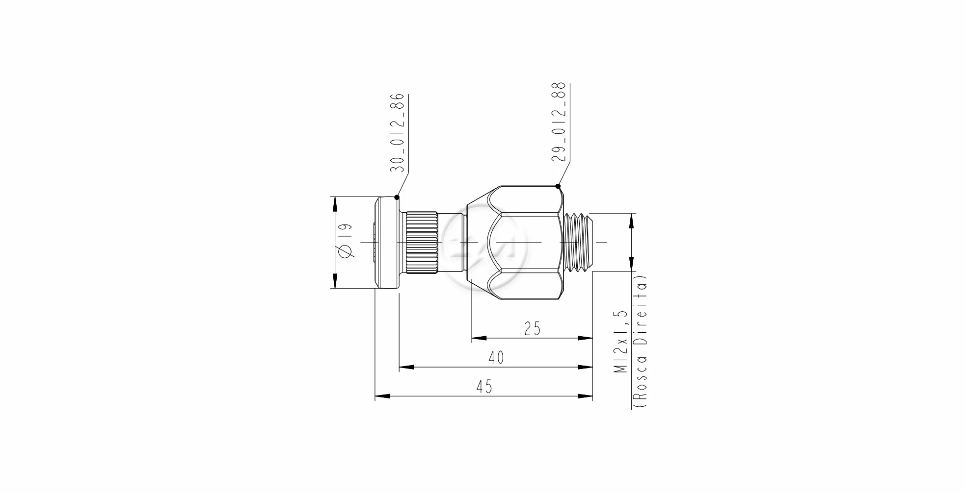 ZM 40.012.86 - Conjunto Parafuso de Roda - DIA/TRA