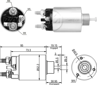Relé de Partida ZM 8-860 ZM 8860