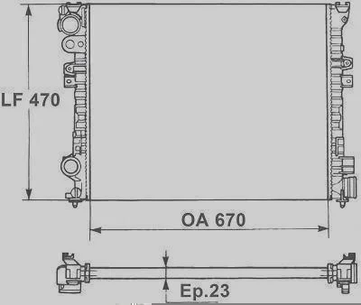 Radiador de Resfriamento VALEO 731166R