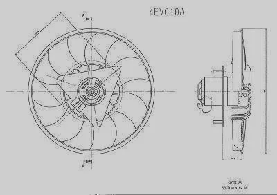 Eletroventilador VALEO 4EV010A