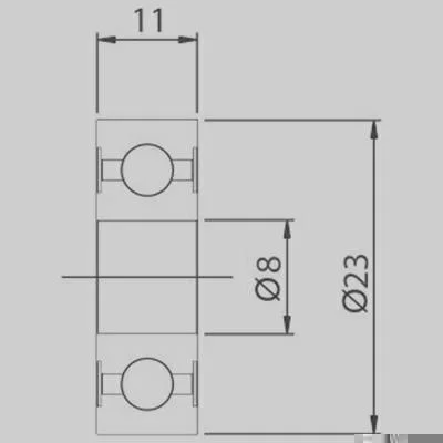 Rolamento de Esferas GAUSS GRB879D
