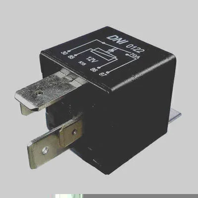 Relé Auxiliar 12V 4 Terminais (2 Largos) DNI DNI0122