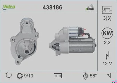 Motor de Partida VALEO 438186