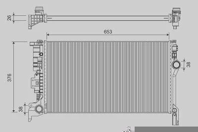 Radiador de Resfriamento VALEO 701300