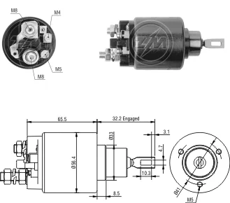 Relé de Partida ZM 2-571 ZM 2571