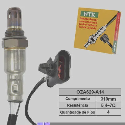 Sensor de Oxigênio NTK OZA629-A14