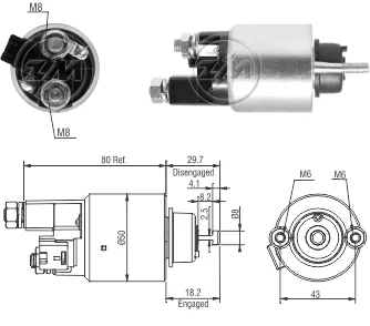 Relé de Partida ZM 5-708 ZM 5708