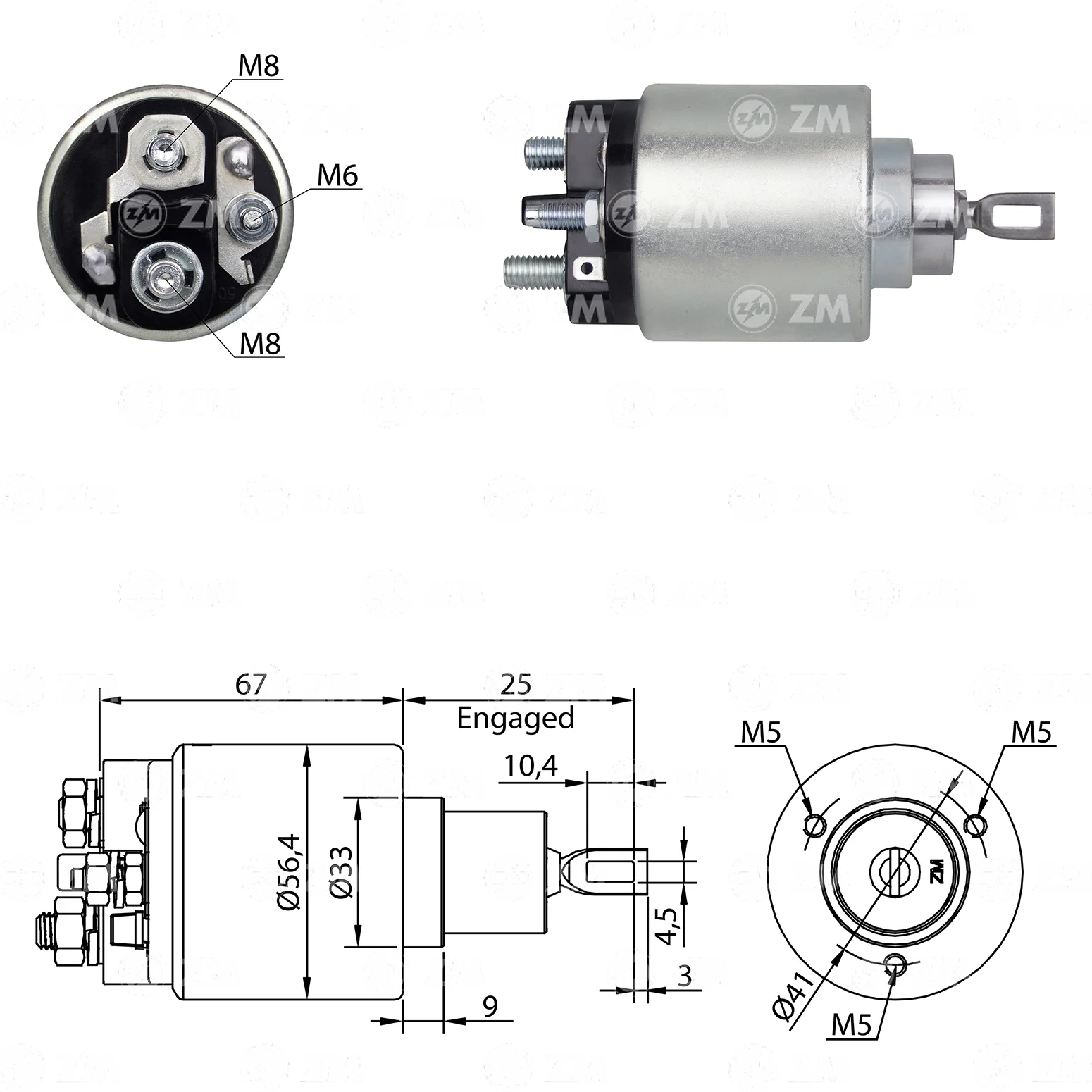 Relé de Partida ZM 6-473 ZM 6473