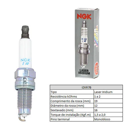Vela de Ignição NGK IZKR7B