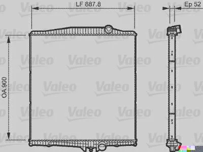 Radiador de Resfriamento VALEO 733505