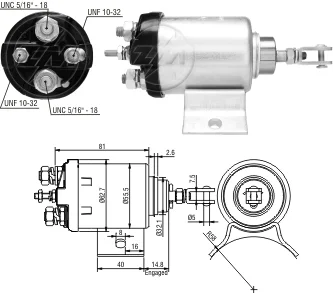 Relé de Partida ZM 508 ZM 508