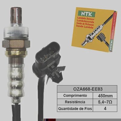 Sensor de Oxigênio NTK OZA668-EE83