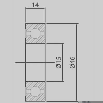 Rolamento de Esferas GAUSS GR3360