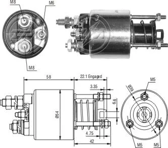 Relé de Partida ZM 9-595 ZM 9595