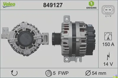 Alternador VALEO 849127