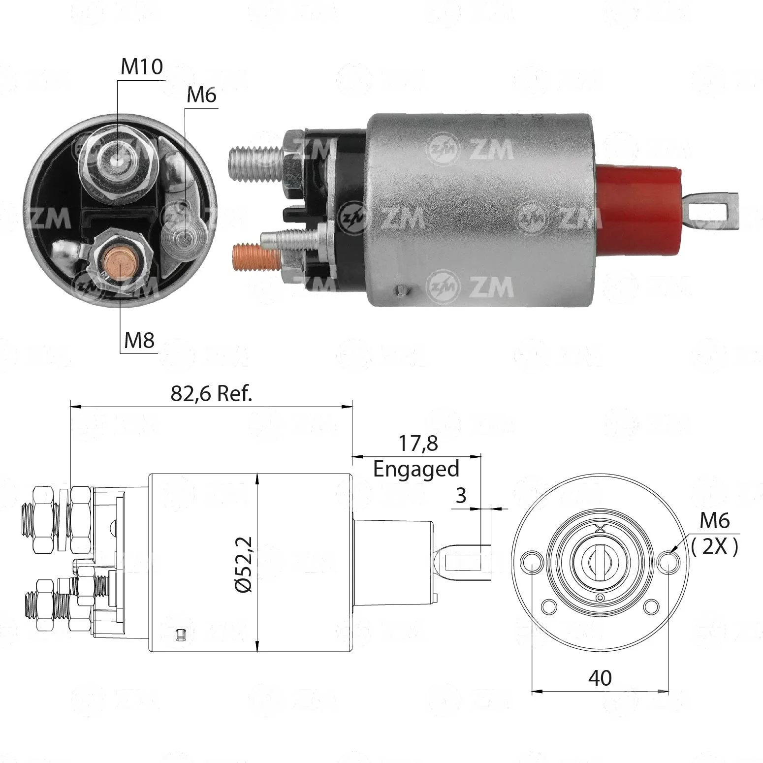 Relé de Partida ZM 1-484 ZM 1484