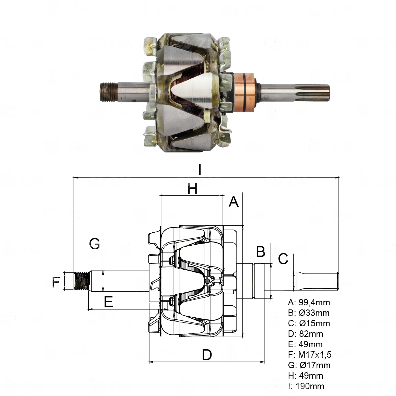 Rotor ZM 93.201.01 ZM 9320101