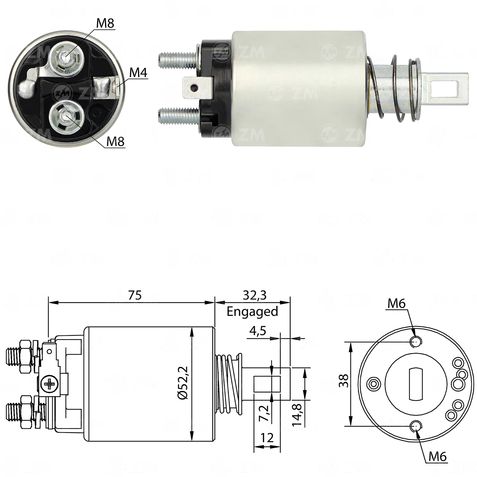 Relé de Partida ZM 686 ZM 686