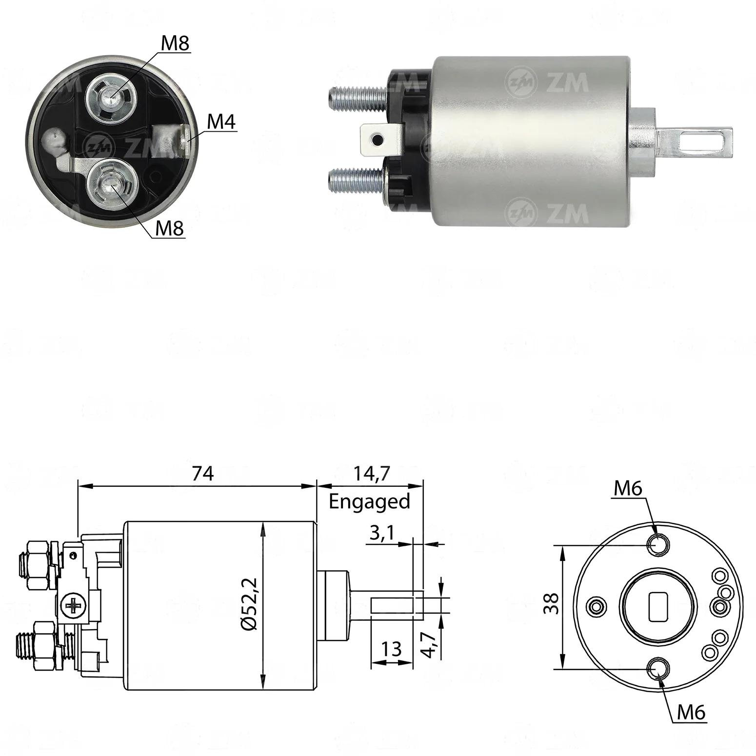Relé de Partida ZM 684 ZM 684