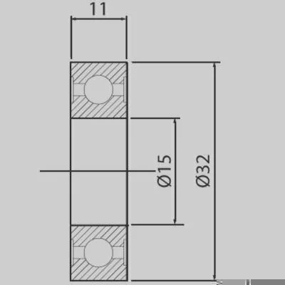 Rolamento de Esferas GAUSS GRB1570D