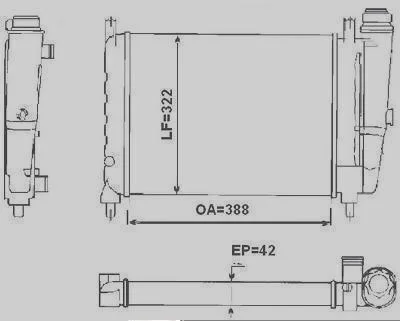 Radiador de Resfriamento VALEO TA361002R