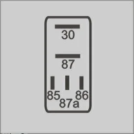 Mini Relé Reversor c/ Resistor 12V 5T Fusível 30/20A