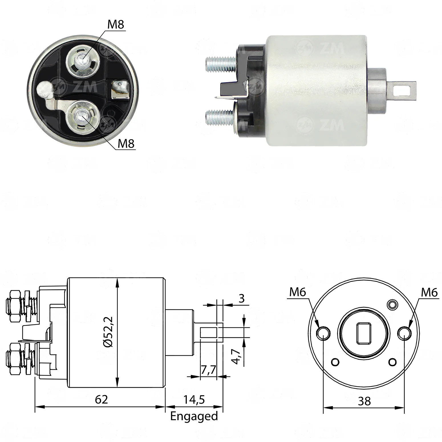 Relé de Partida ZM 716 ZM 716