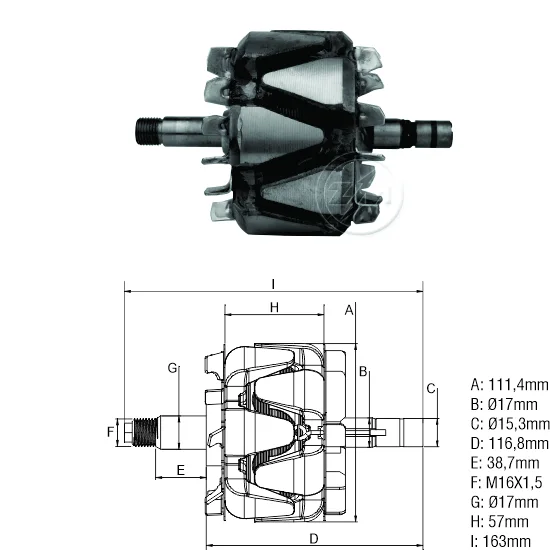 Rotor ZM 93.650.01 ZM 9365001