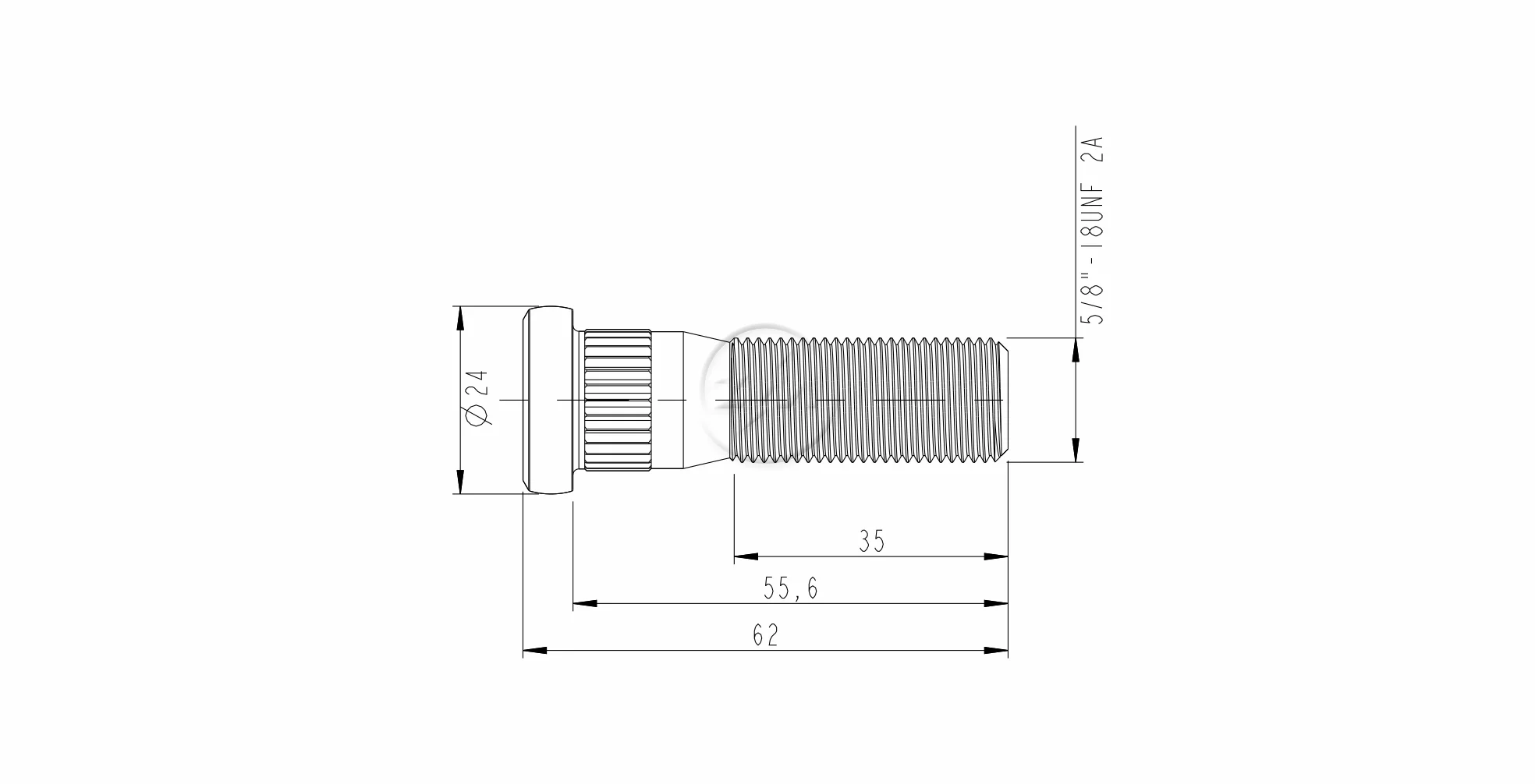 ZM 30.508.44 - Parafuso de Roda - TRA