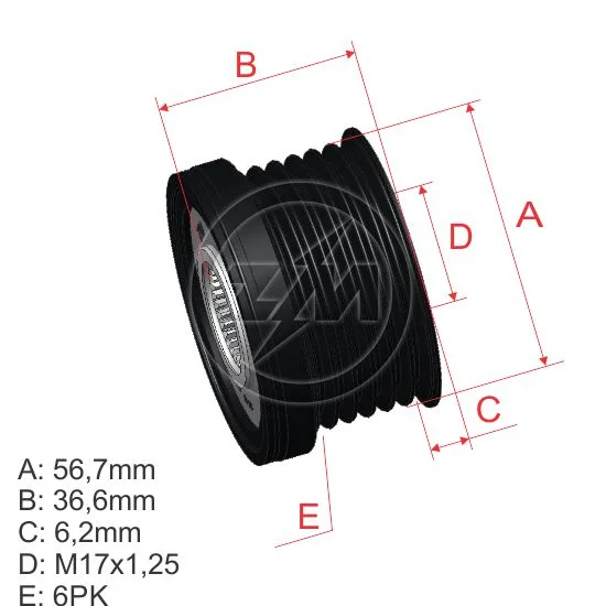 Polia OAP ZM 96.003.01 ZM 9600301