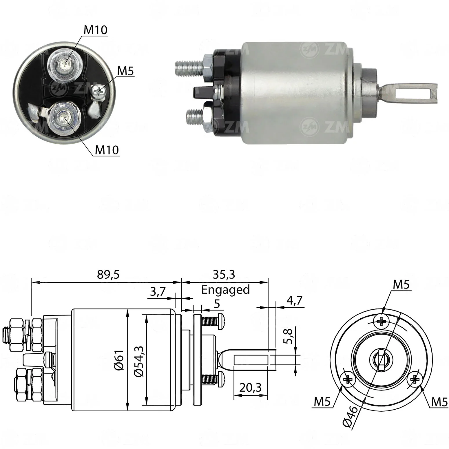 Relé de Partida ZM 534 ZM 534