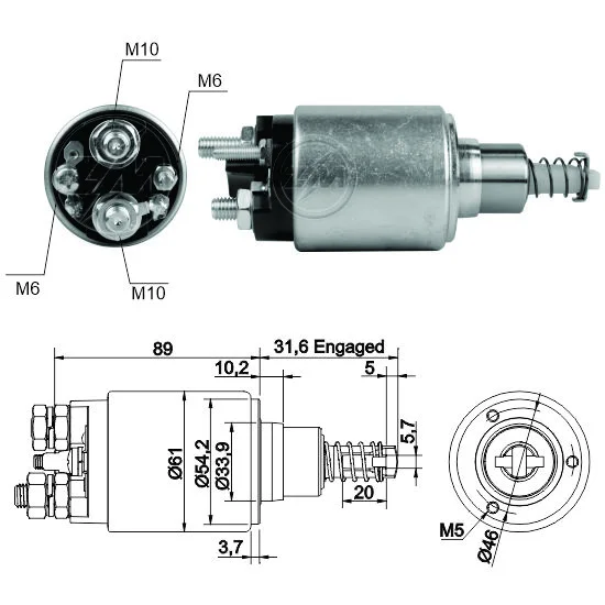 Relé de Partida ZM 2-732 ZM 2732