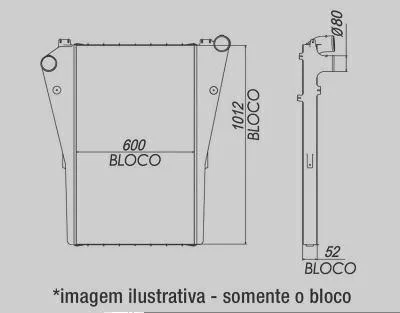 Bloco Para Intercooler MAGNETI MARELLI 96560MM