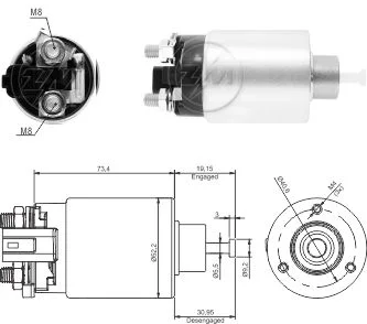 Relé de Partida ZM 866 ZM 866