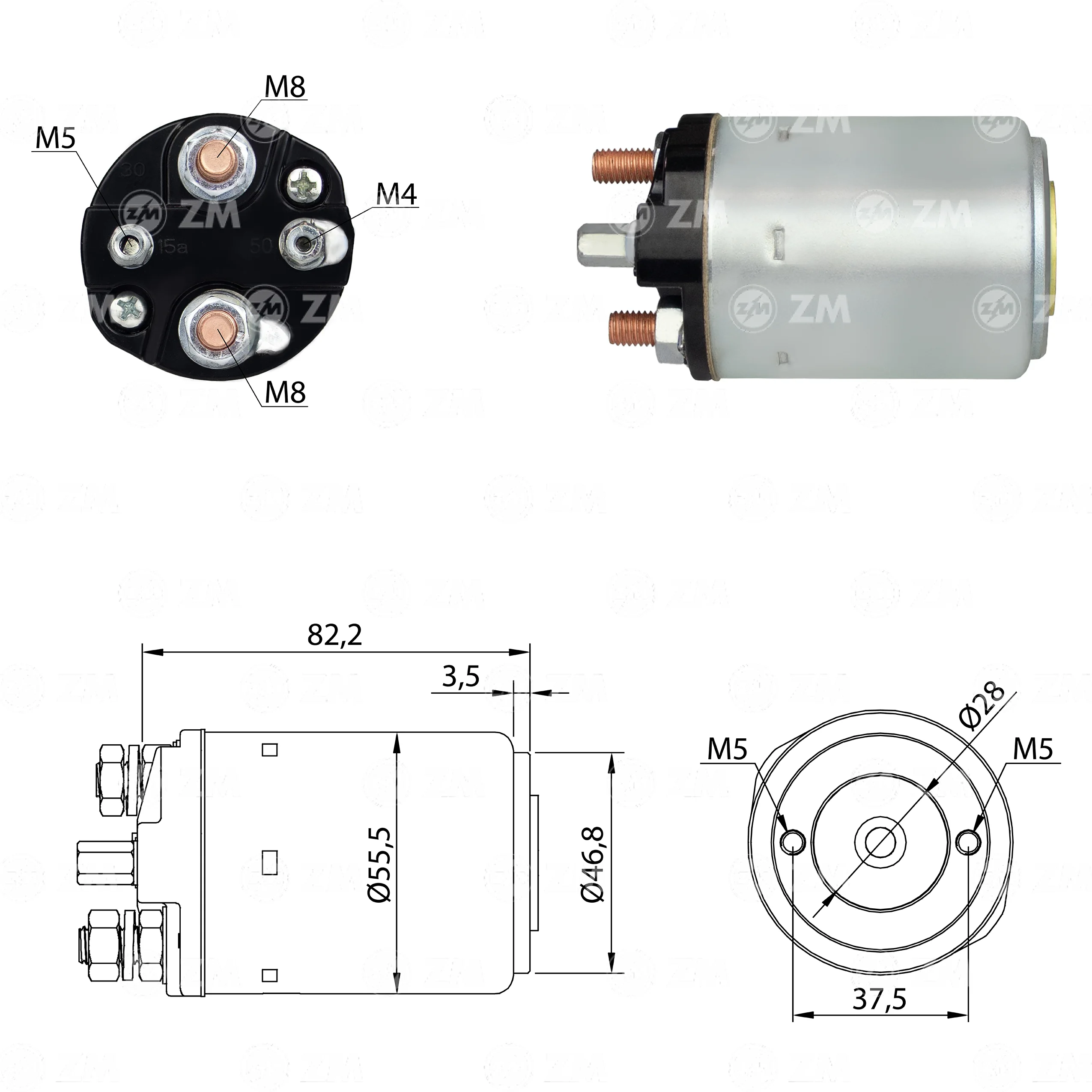 Relé de Partida ZM 511 ZM 511