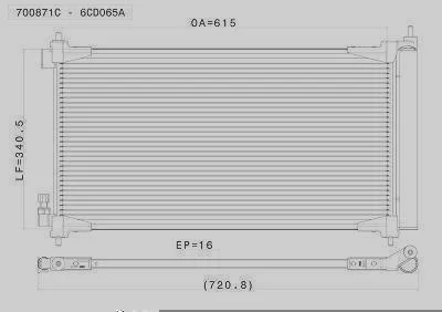 Condensador VALEO 700871C