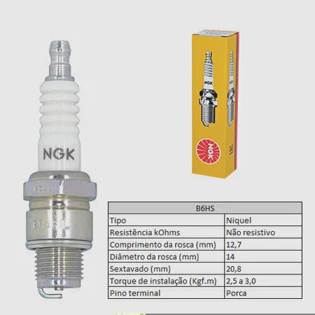 Vela de Ignição NGK B6HS