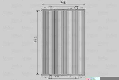 Radiador de Resfriamento VALEO 733508