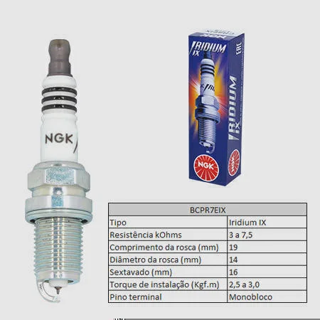 Vela de Ignição NGK BCPR7EIX