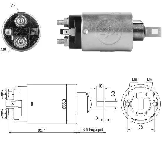 Relé de Partida ZM 3-891 ZM 3891