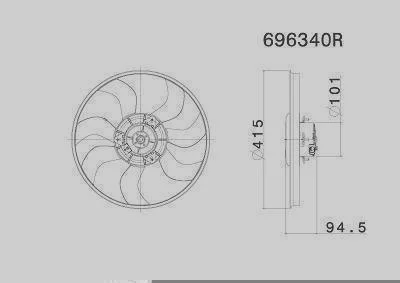 Eletroventilador VALEO 696340