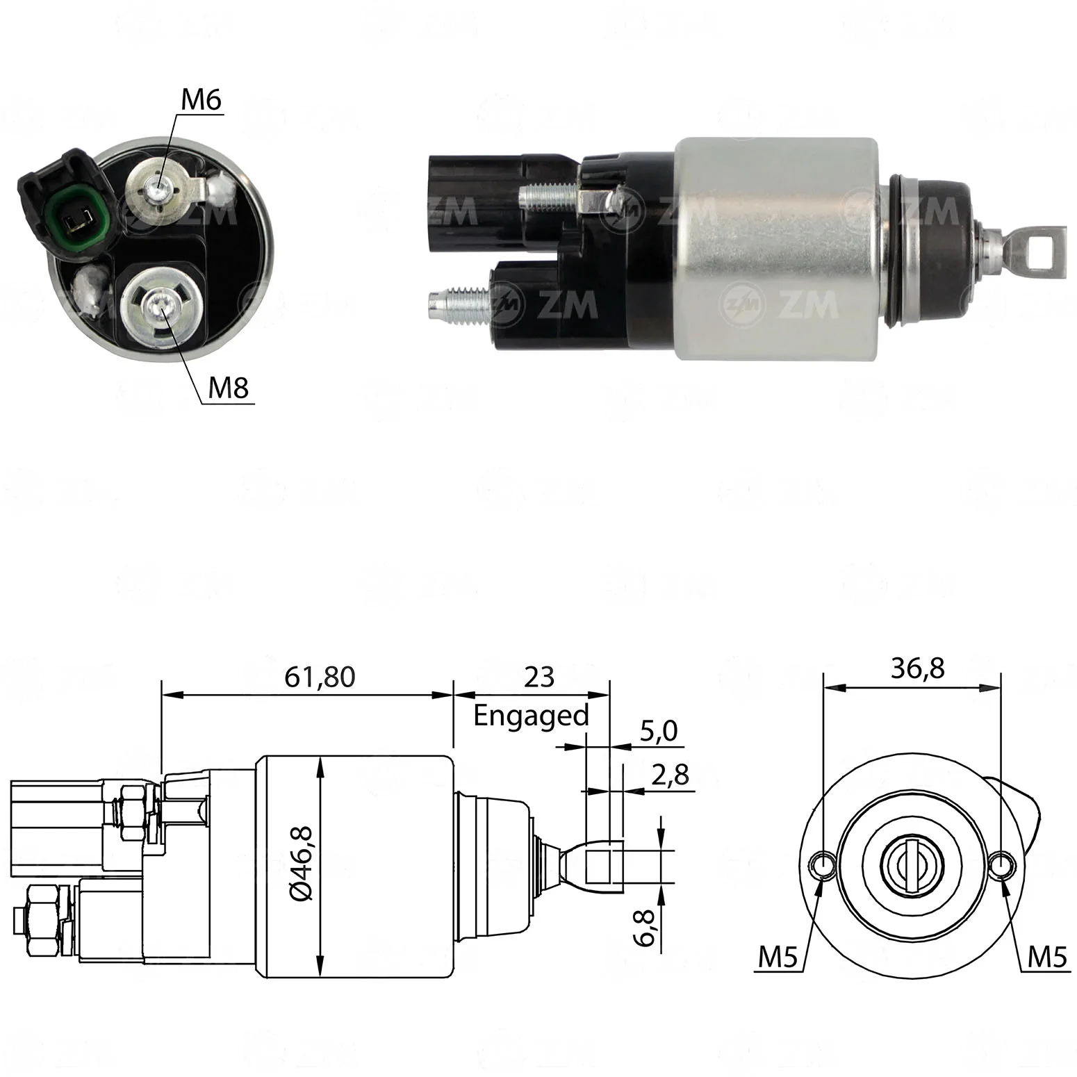 Relé de Partida ZM 1-281 ZM 1281