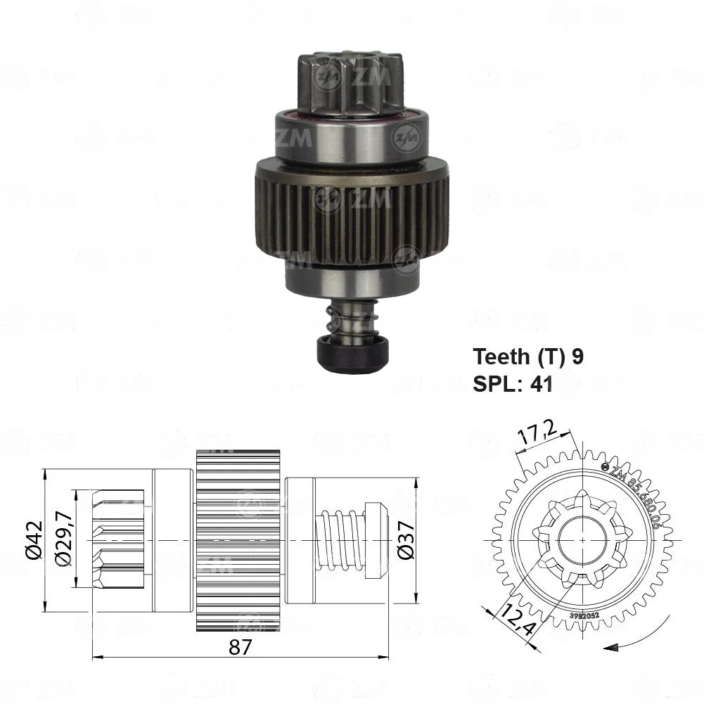 Impulsor de Partida ZM 85.680.06 ZM 8568006