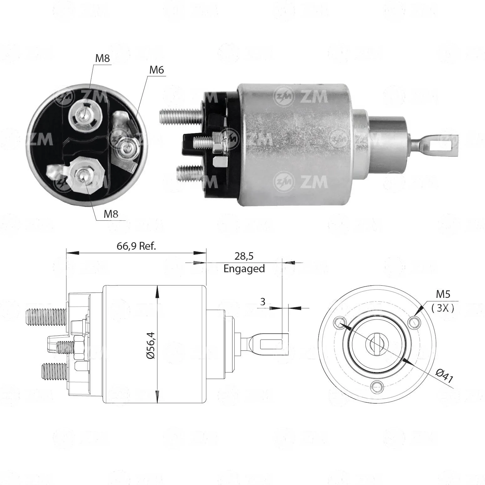 Relé de Partida ZM 472 ZM 472