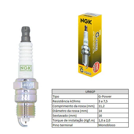 Vela de Ignição NGK UR6GP