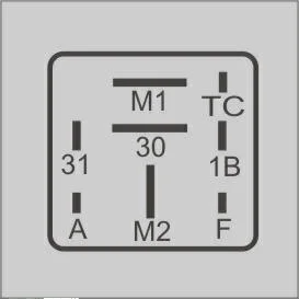 Relé Travamento Central 12V 8 Terminais