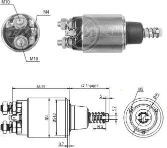 Relé de Partida ZM 6-640 ZM 6640