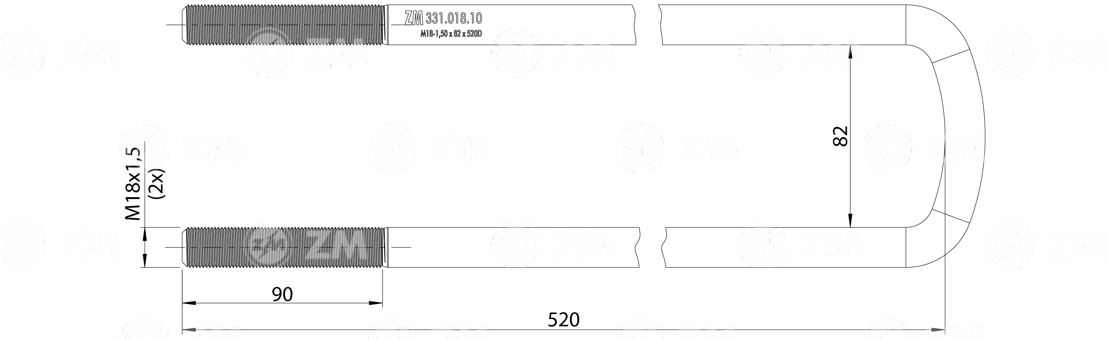 ZM 331.018.10 - Grampo de Mola
