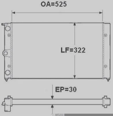 Radiador de Resfriamento VALEO TA088002R